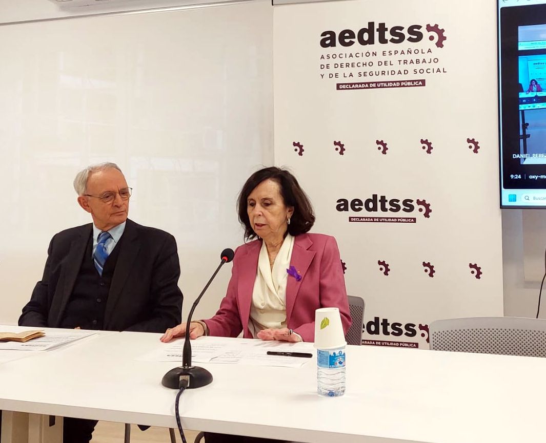 El presidente del CES participa en el Acto institucional <em>8 de marzo-Igualdad de las mujeres</em> organizado por la AEDTSS y celebrado su sede de Madrid