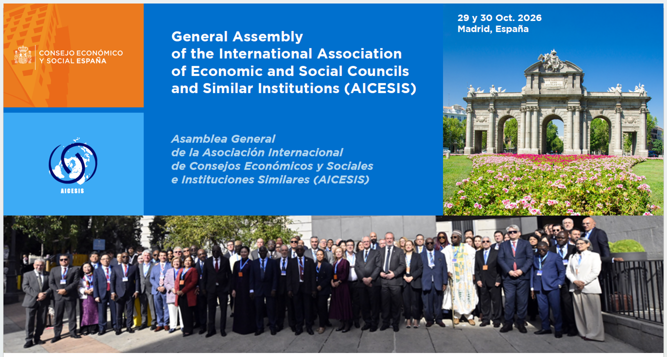 El CES de España acoge la Asamblea General de AICESIS, centrada en la transición justa y la justicia social global